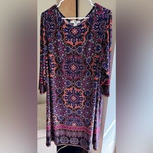 NWOT Wisp Multicolor Patterned Elegant Dress